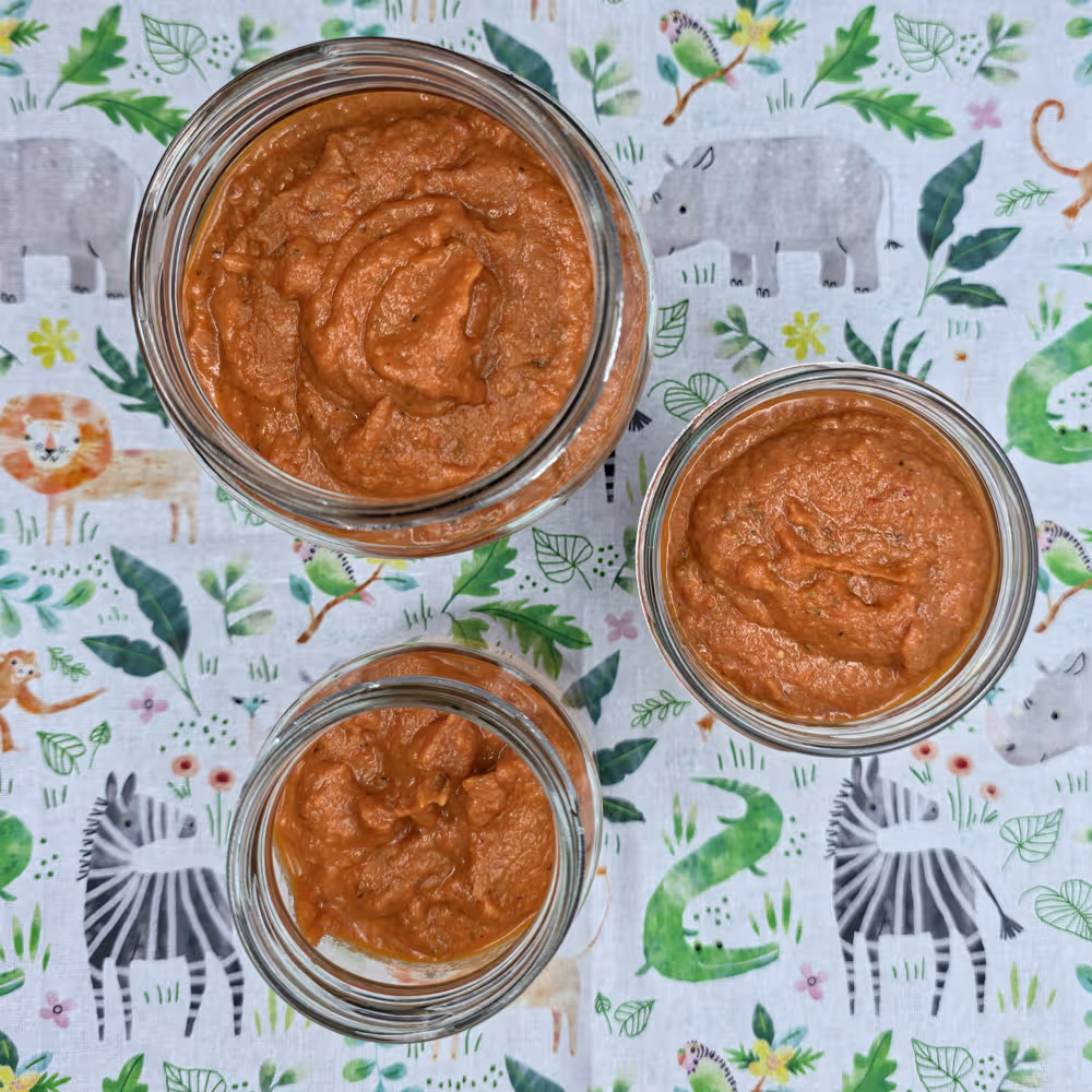 Kids Roast Vegetable Tomato Sauce in a Jar