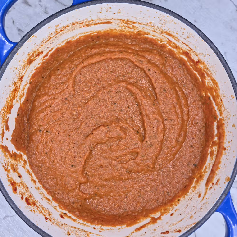 Roasted Vegetable Ratatouille Tomato Sauce Blended, Cooking Pot